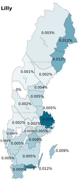 Swedish Regional Distribution for Lilly (f)
